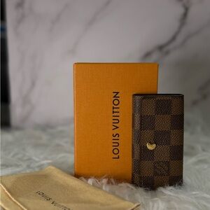 LOUIS VUITTON Brown Checkered Key Case/Holder